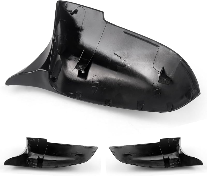 Asasytal Tükör Borítás BMW 5/6/7 Sorozathoz F10 F11 F18 LCI GT F07 F06 F12 F13 F01 F02 - Fényes Fekete ABS Műanyag Visszapillantó Tükör Burk