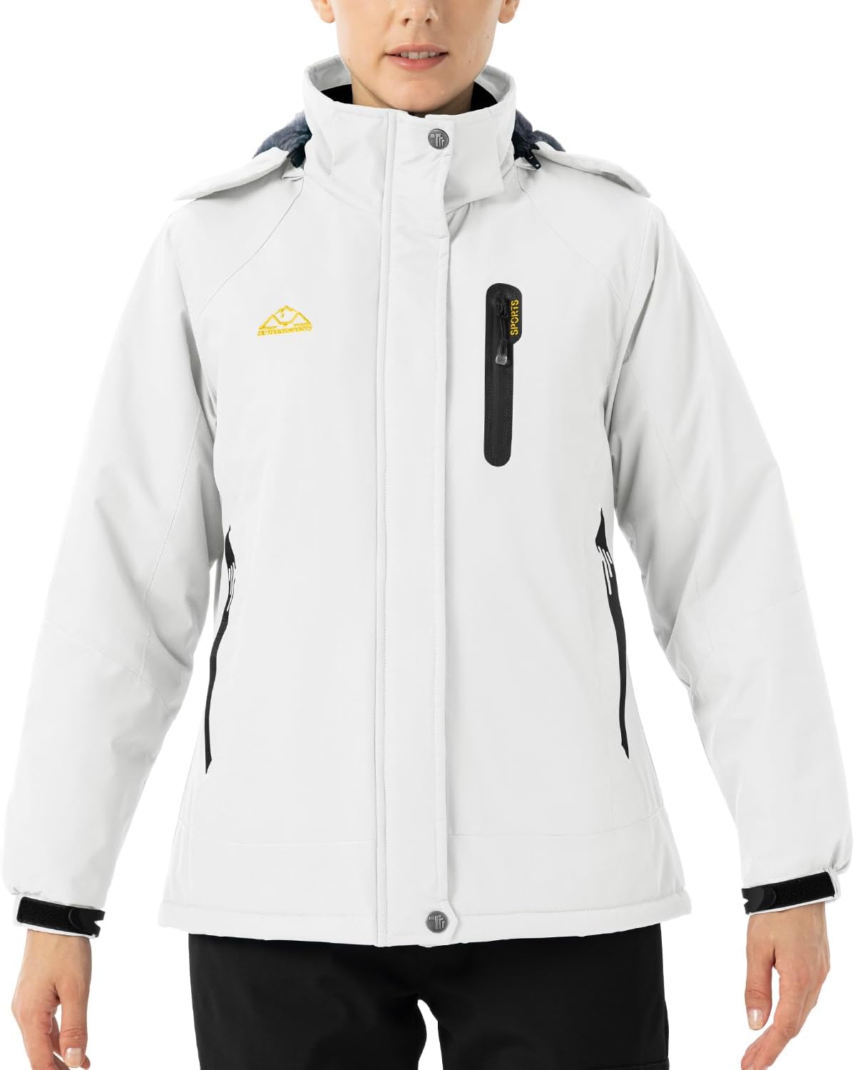 Gopune] アウトドア ジャケット レディース 裏起毛 マウンテンパーカー