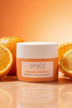 sinoz Vitamin Cocktail-Moisturizing Nutritious Repair Face Cream Vitamin and Makeup Base 50Ml