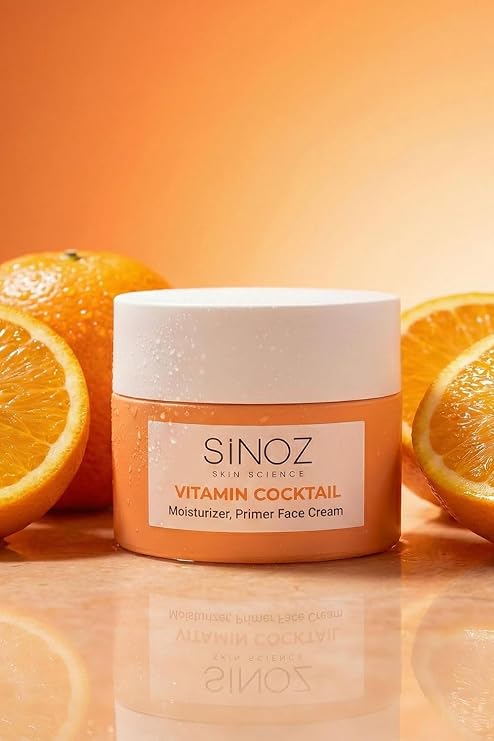 sinoz Vitamin Cocktail-Moisturizing Nutritious Repair Face Cream Vitamin and Makeup Base 50Ml