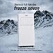Freeze. seven 7000BTU Mobile Klimaanlage Weiß – Monoblock-Klimagerät mit LED-Display & Fernbedienung, Timer und Sleep‑Modus, verstellbarer Luftauslass, Kindersicherung, inkl. Abluftschlauch & Fenster