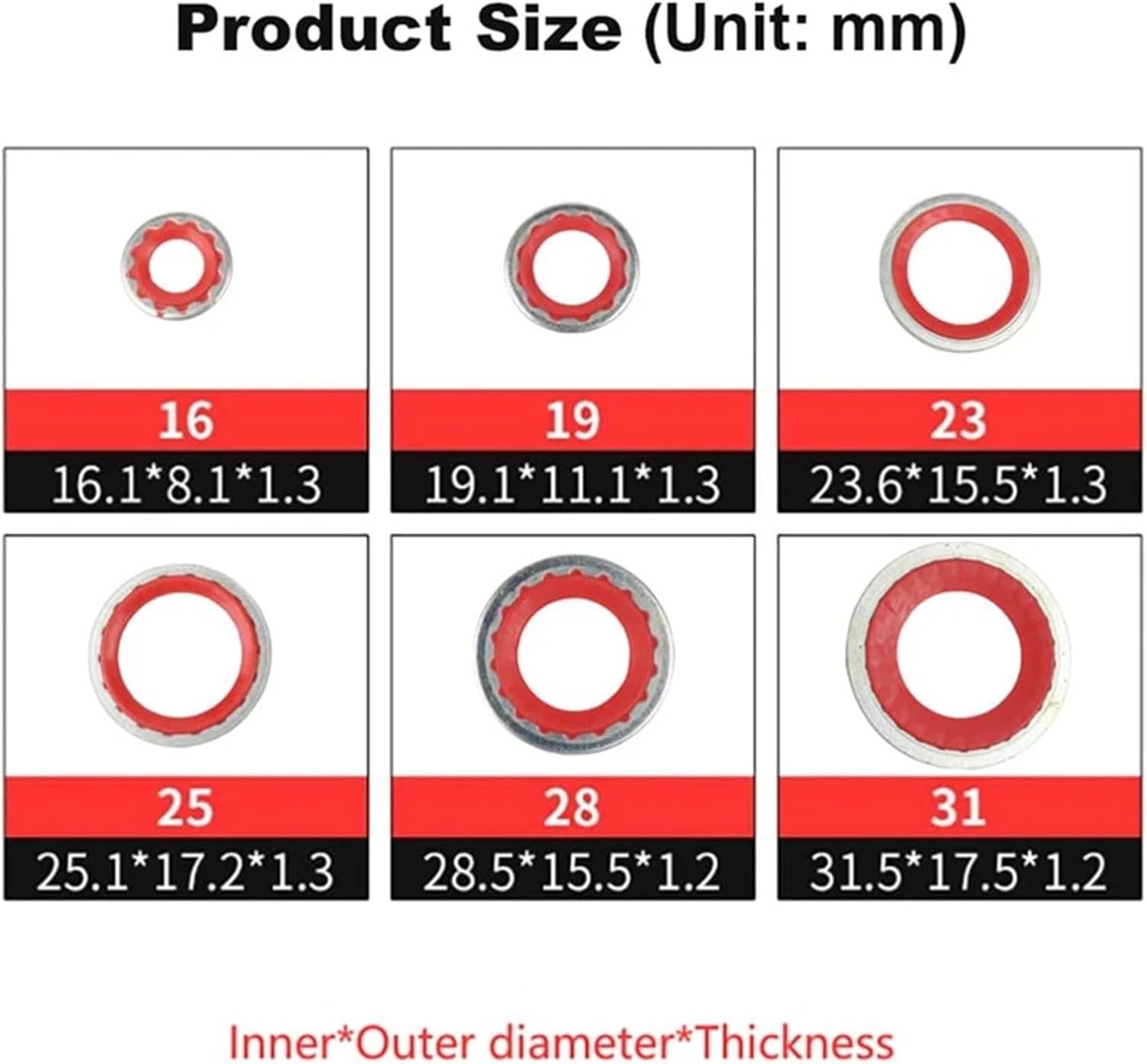 A/C Seal Kit 60Pcs A/C Gasket Assortment,AC Compressor Seals,Automotive Air Conditioning Compressor Port Seal Washer Kit for AC Valve Core
