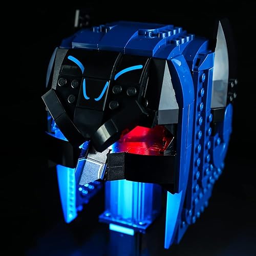 Miniatura 6 de Kit de luces LED compatible con Lego 76238, kit de iluminación de construcción para (Batman Cowl). (Solo kit de luz Led) (versión estándar)