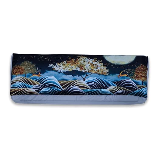 A.D.FRESH Printed Air Conditioner Cover for 1/1.5/2 Ton Split ac,ac Cover for Indoor Unit ,Waterproof AC cover With Stretchable Elastic For All Company Model (Multi_1.5 Ton_(36.5x11x9 in)_2011)