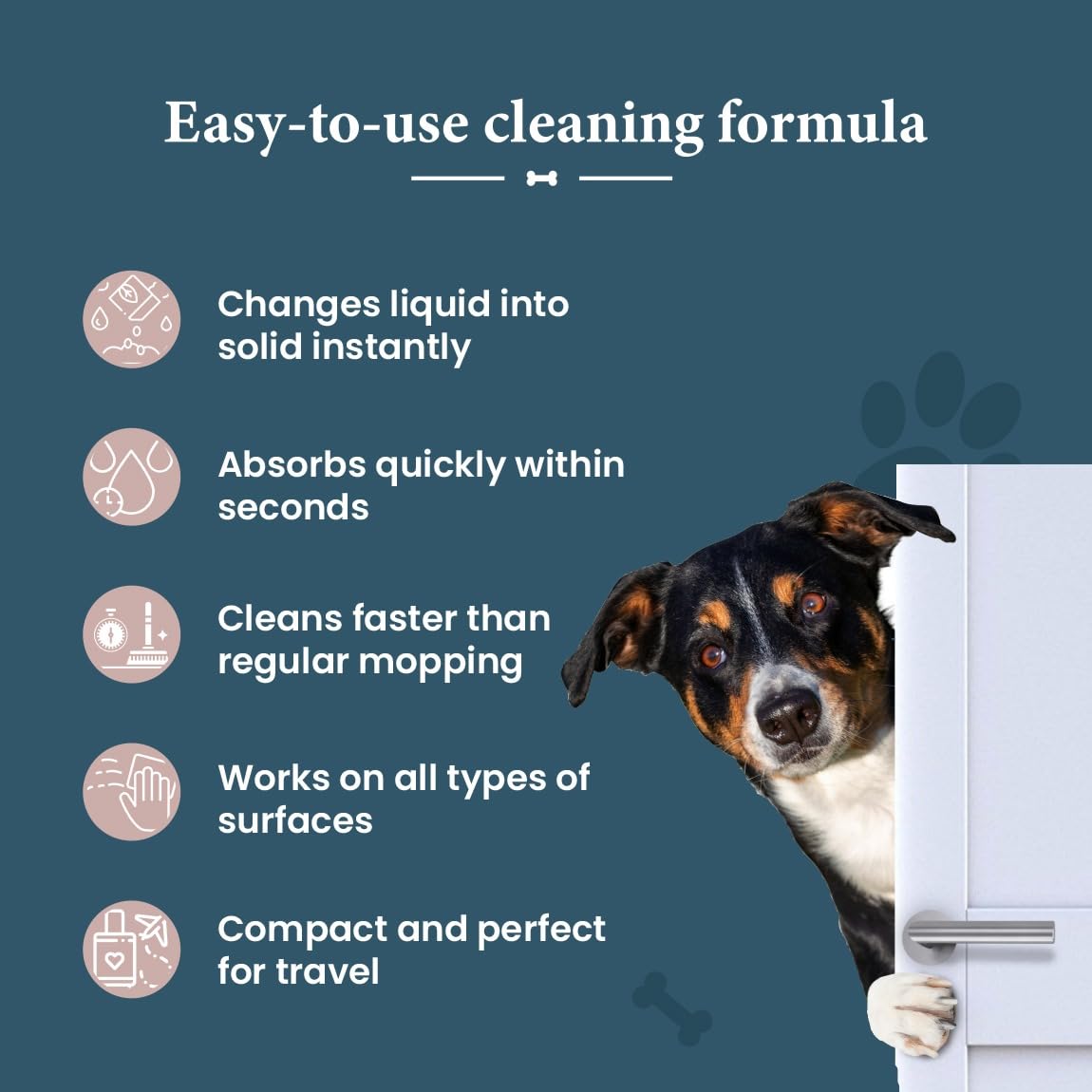 Bio Pique Peezorb Ultra Absorbent Pet Mess Cleaner Powder with Rapid Absorption Technology and Odour Neutraliser for Pet Urine and Floor Cleaning Unscented Pack of 1 4