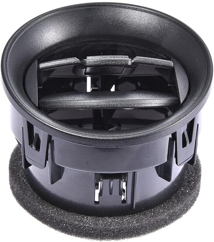 Dash Board Air Vent/HVAC Vent Fits for 09-14 Ford F-150 LOBO (Chrome w/Obsidian Metallic), Replaces OEM 9L3Z-19893-CA, 75301C