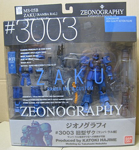 ZEONOGRAPHY #3003 Zaku Ramba Ral avec accessoires de combat et socle