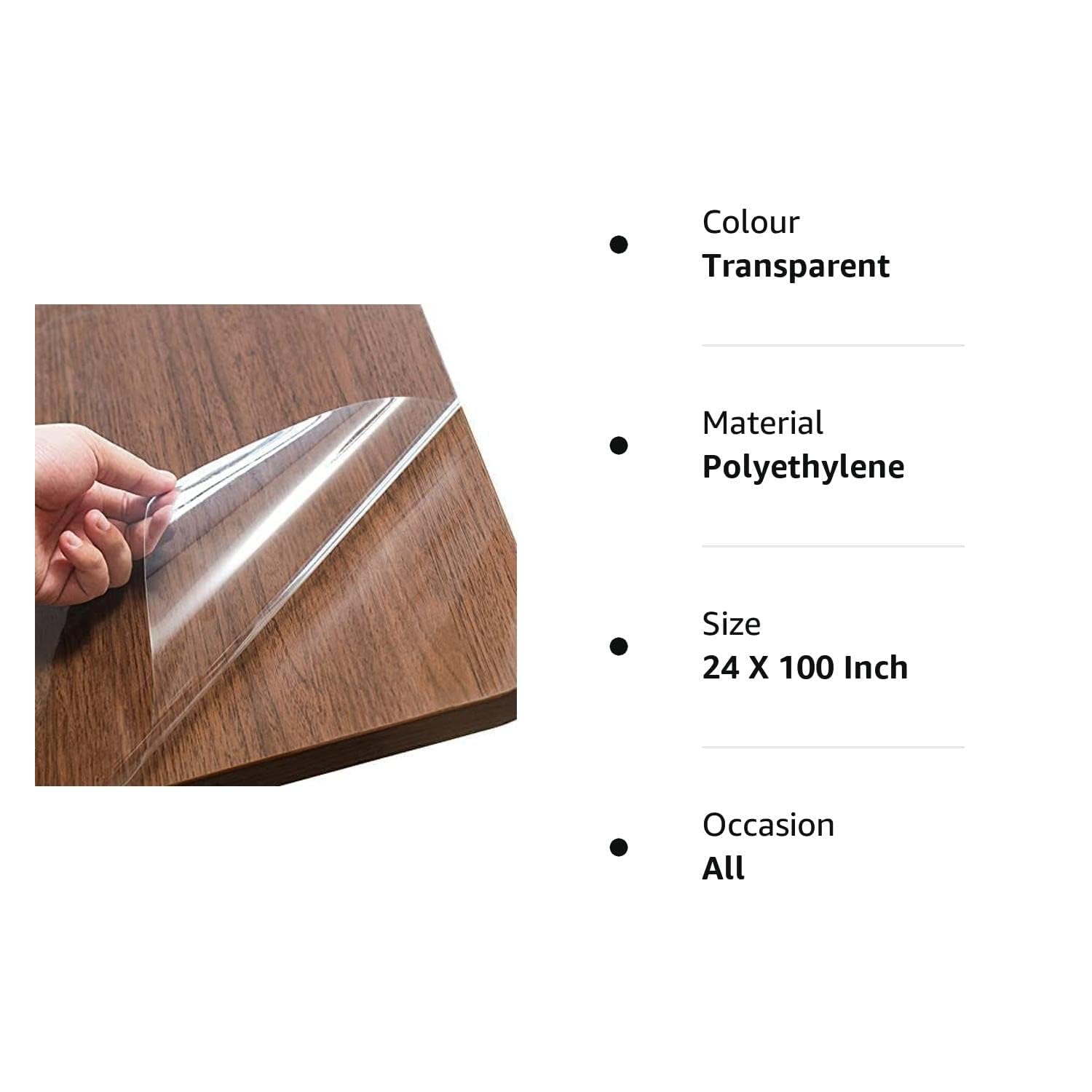 Clear Contact Paper Shelf and Drawer Liner Clear Glossy Self-Adhesive Film Cover Removable Protective Film Clear Contact Paper for Shelves Kitchen Cabinets Clear Shelf Liners (20 X 300 INCH) 3