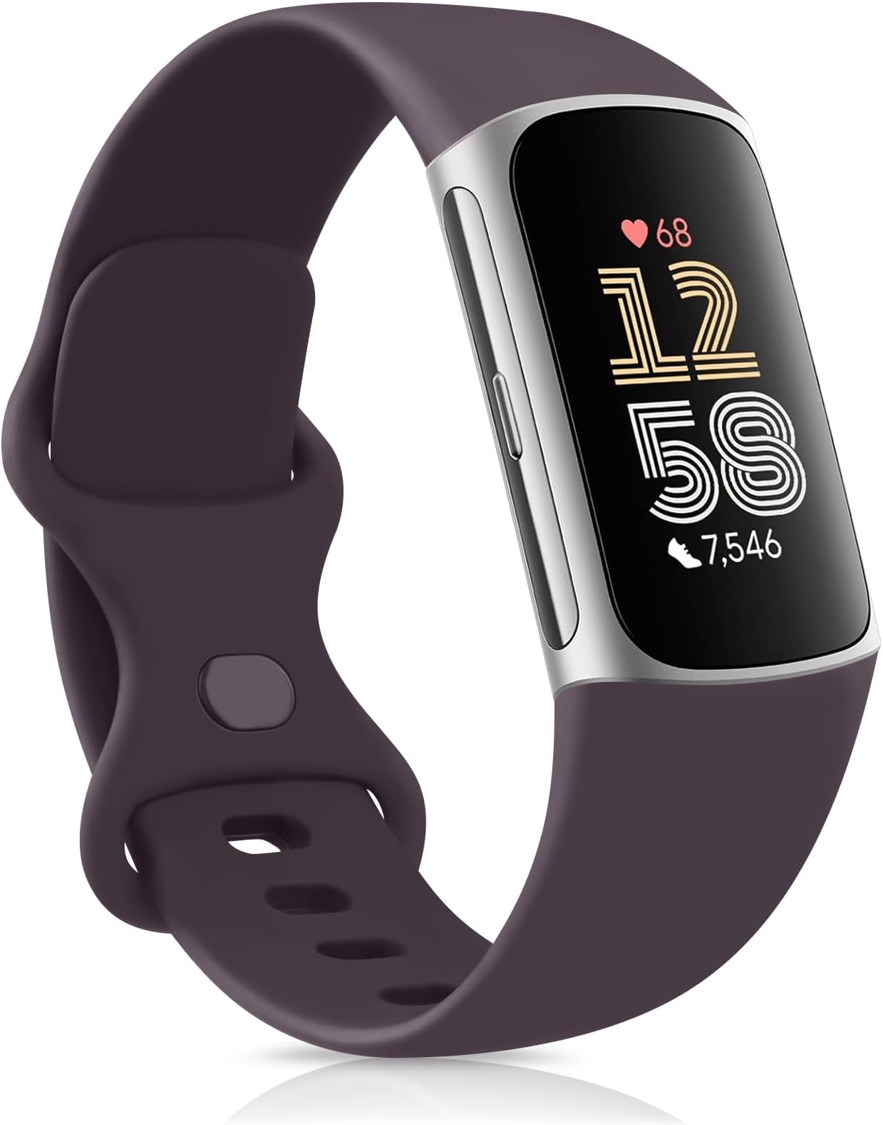 Strap for Fitbit Charge 6 Straps/Fitbit Charge 5 Straps for Women Men,Silicone Sport Classic Soft Replacement Straps Compatible with Fitbit Charge 6/Fitbit Charge 5