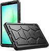 Funda Poetic TurtleSkin para Samsung Galaxy Tab A11 (8.7 pulgadas 2025), resistente a golpes, protección contra caídas, apta para niños, cubierta de silicona, color negro 1
