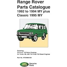 Range Rover Parts Catalogue 1992 to 1994 MY plus Classic 1995 MY