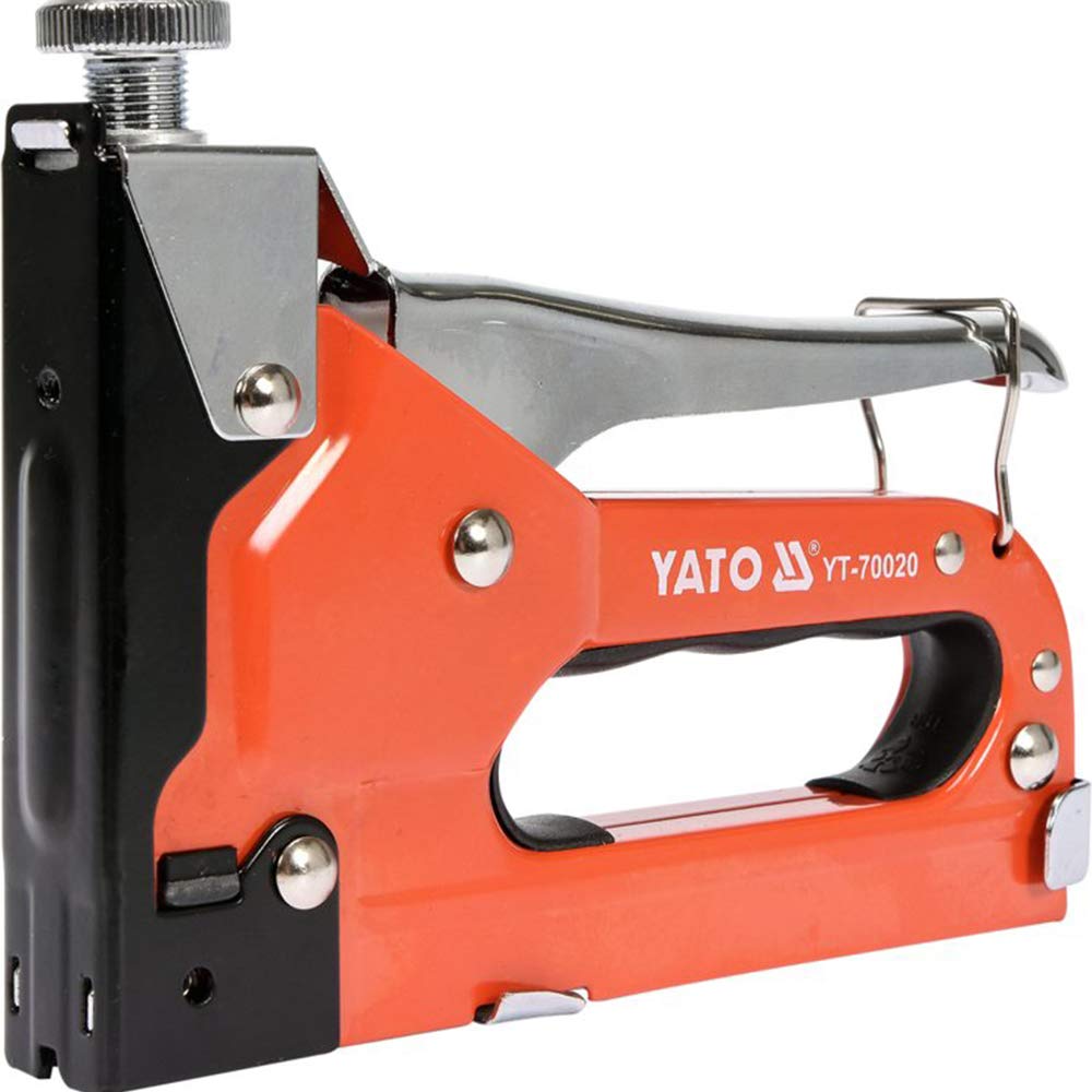 Yato YT-70020 3 Way Staple Gun|Red|Upholstery|Roofing|Decorating|Building finishes|Adjustable Impact Force|Set|Power Tools|Industrial Tools|Three Way|Professional Tools|Stapler|With Staples 1