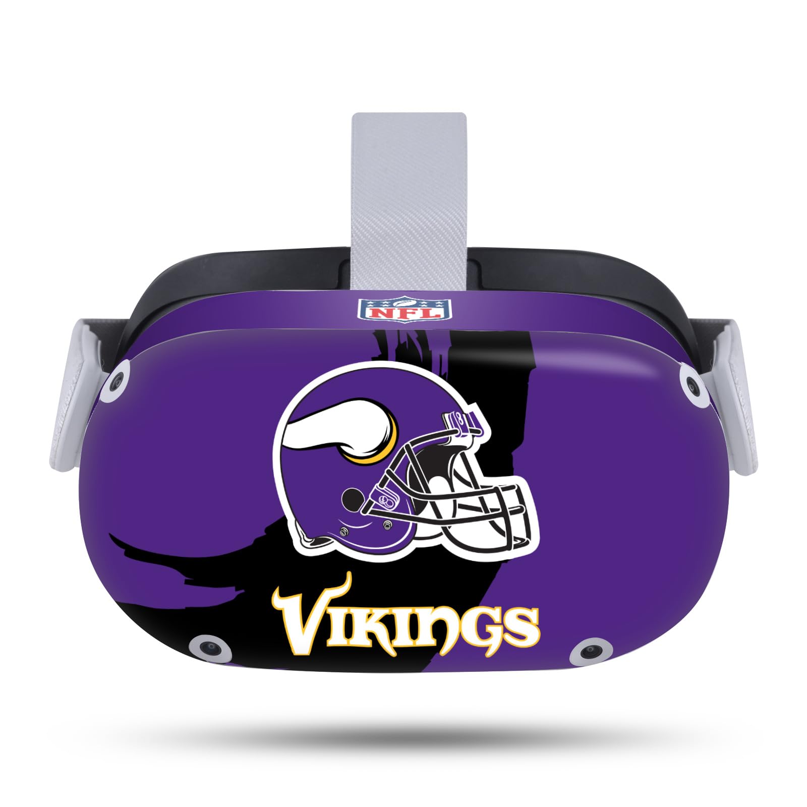 Protégez le Meta Quest 2 Rayures avec ce Skin Vinyle NFL Vikings - 8