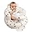 EKEPE Inflatable Baby Chair with Tray for Babies 3 Months & Up, Blow Up Baby Seat with Built in Air Pump, Sit Me Up Floor Baby Seats for Infants for Sitting Up - Bear Head with Tray