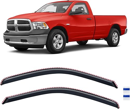 Miniatura 150 de Visera de ventana para Jeep Cherokee 1984-2001 (Excluye Modelo Limited), Protectores Guards Shields de lluvia de canal exterior, Deflector