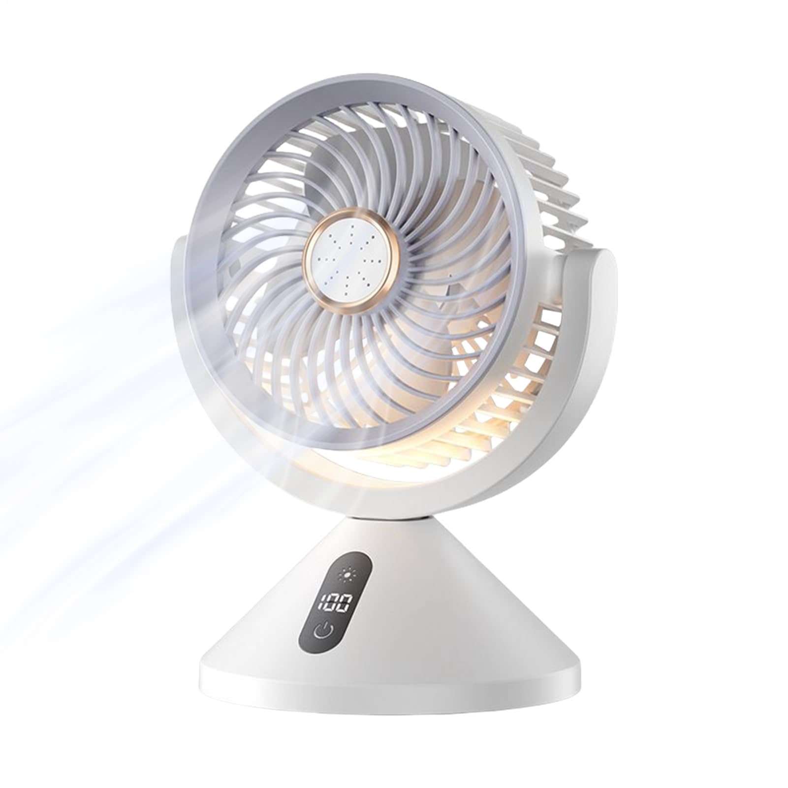 Ventilateur de circulation électrique USB avec affichage numérique et option désodorisant
