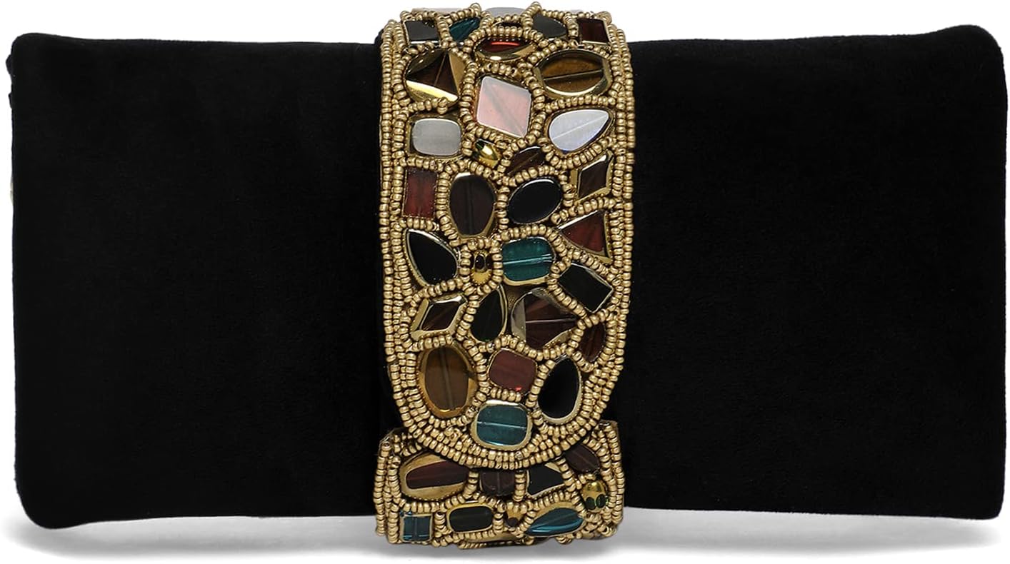 Aheli Peach Clutch Purses for Women Handmade Evening Sling Handbag Stylish Bridal Fashion Clutch Bag for Girls