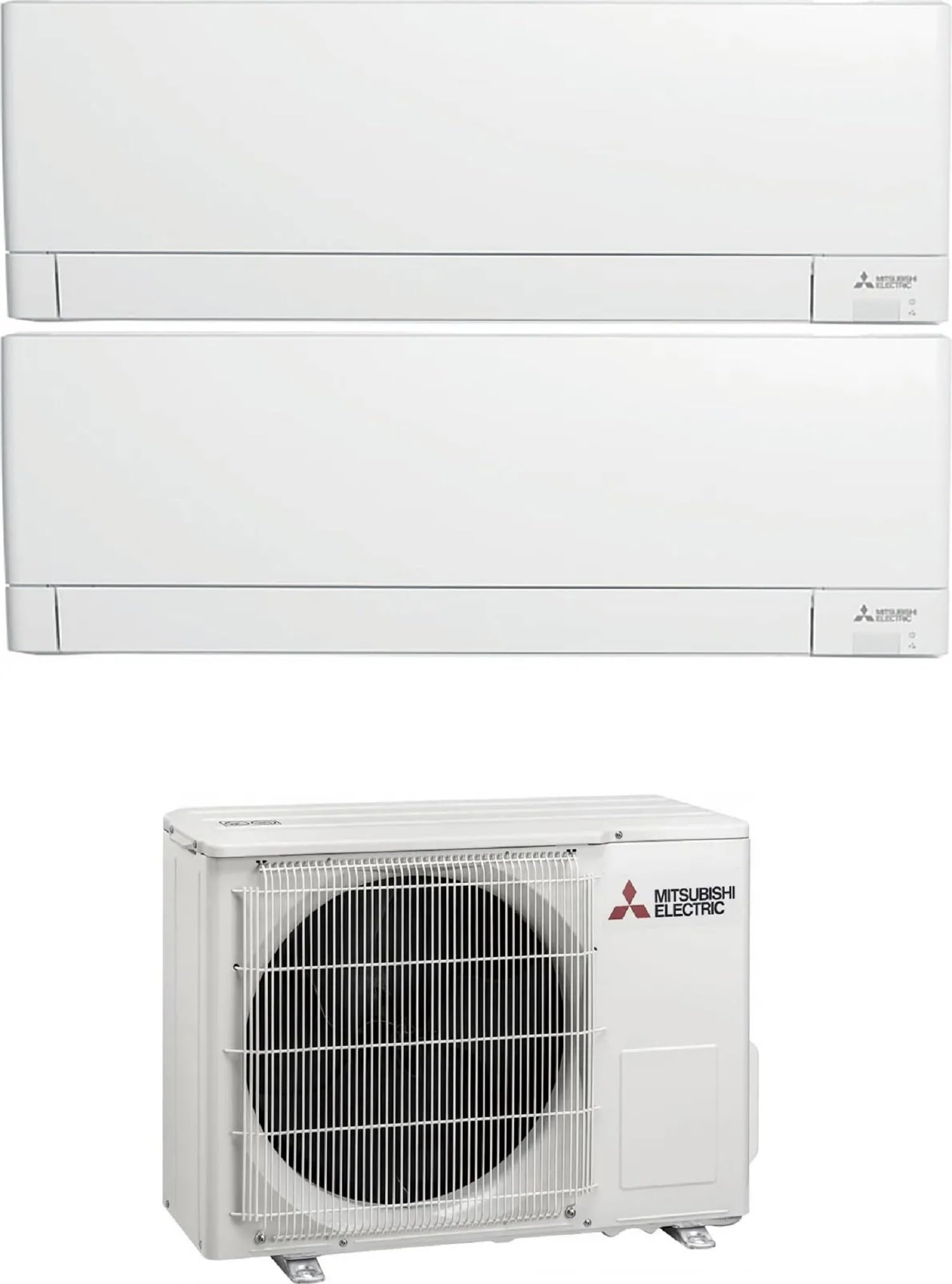 Mitsubishi 2x MSZ-AY25VGKP + MXZ-2F42VF, Climatizzatore dual split, 9000 + 9000 btu, Classe energetica A+++/A++