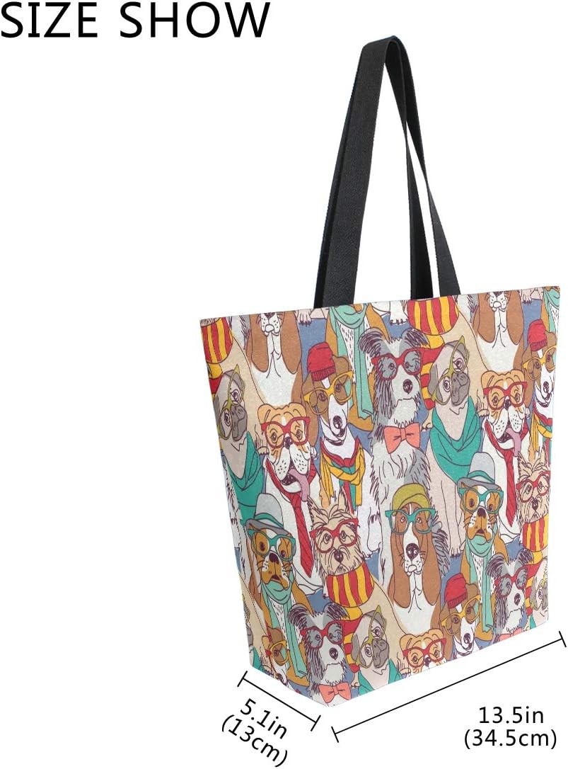 ZZKKO Japanese Cherry Canvas Tote Grocery Bag Shoulder Casual Book Bag - Image 5