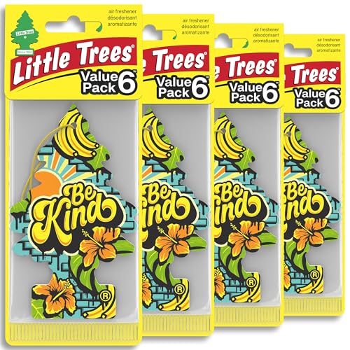 Image of LITTLE TREES Car Air Freshener | Hanging Tree Provides Long Lasting Scent for Auto and Home | 24 Air Fresheners |Be Kind