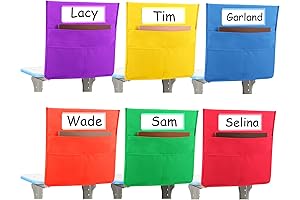 Chairback Pockets Chart and School Supplies Organizer