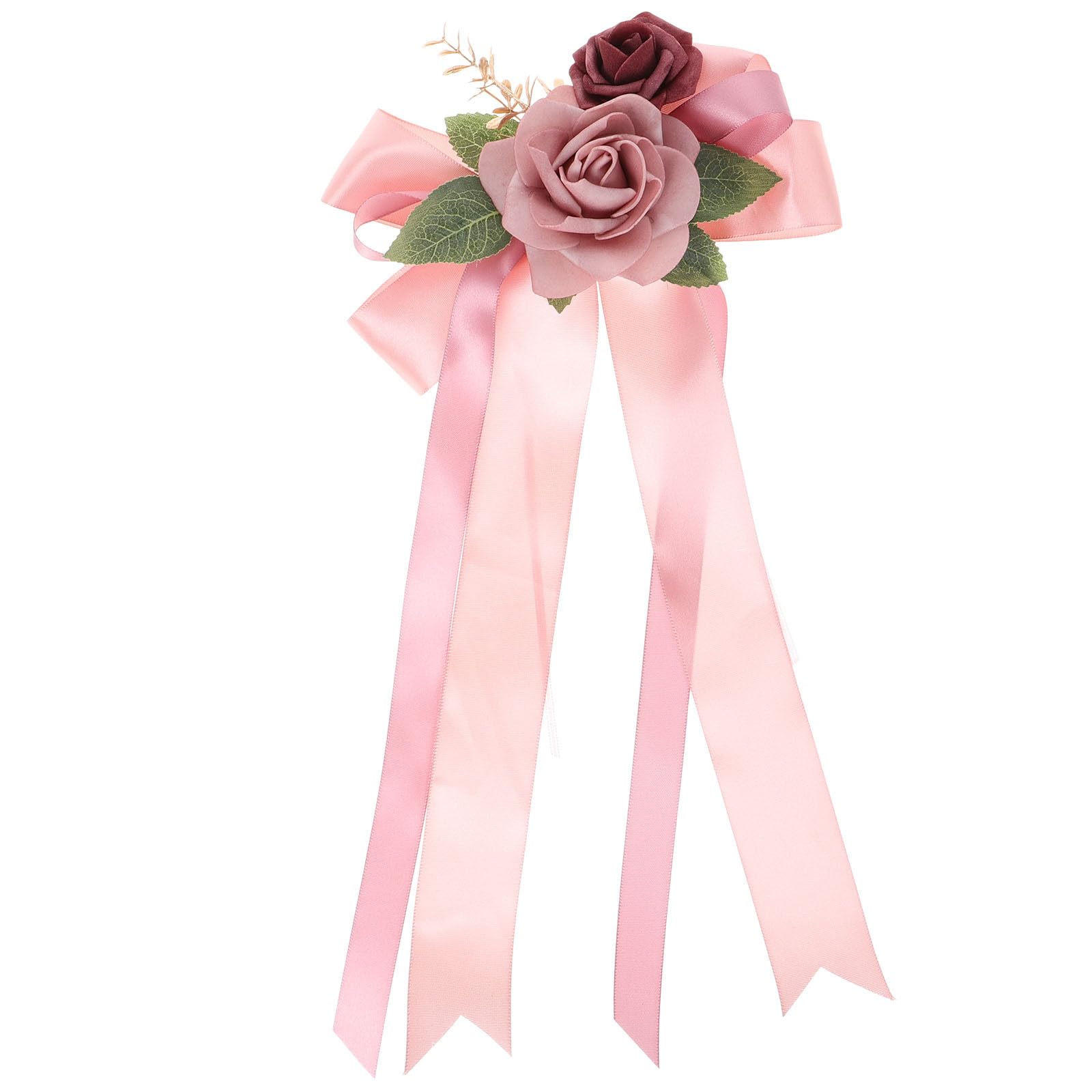 TOYANDONA Fleur Décorative en Tissu pour Rétroviseur de Voiture de Mariage Artisanat Délicat et Matériau Robuste, pour Décoration de Voiture Nuptiale