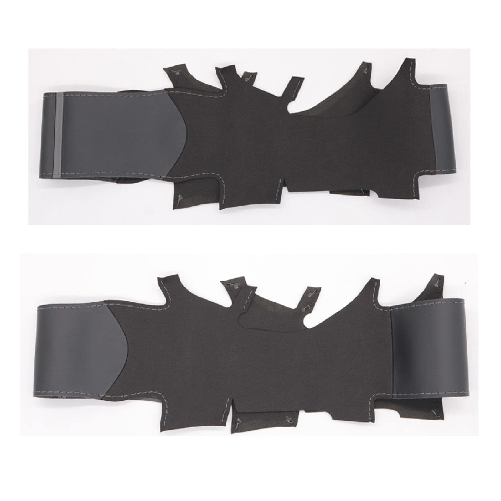 ZULOW Funda para Volante para Citroen para Grand C4 Picasso 2013-2020 para Grand C4 SpaceTourer 2018-2022 Funda para Volante de Coche de Gamuza Genuina Negra