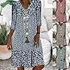3/4 Sleeve Knee Length Dress for Women Casual Comf... #1