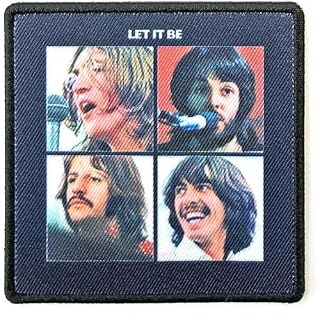 The Beatles Patch Let It Be Album Cover Official Embroidered Iron On Size One Size - Les Beatles, Paul McCartney, John Lennon, RIngo Starr, George Harrison