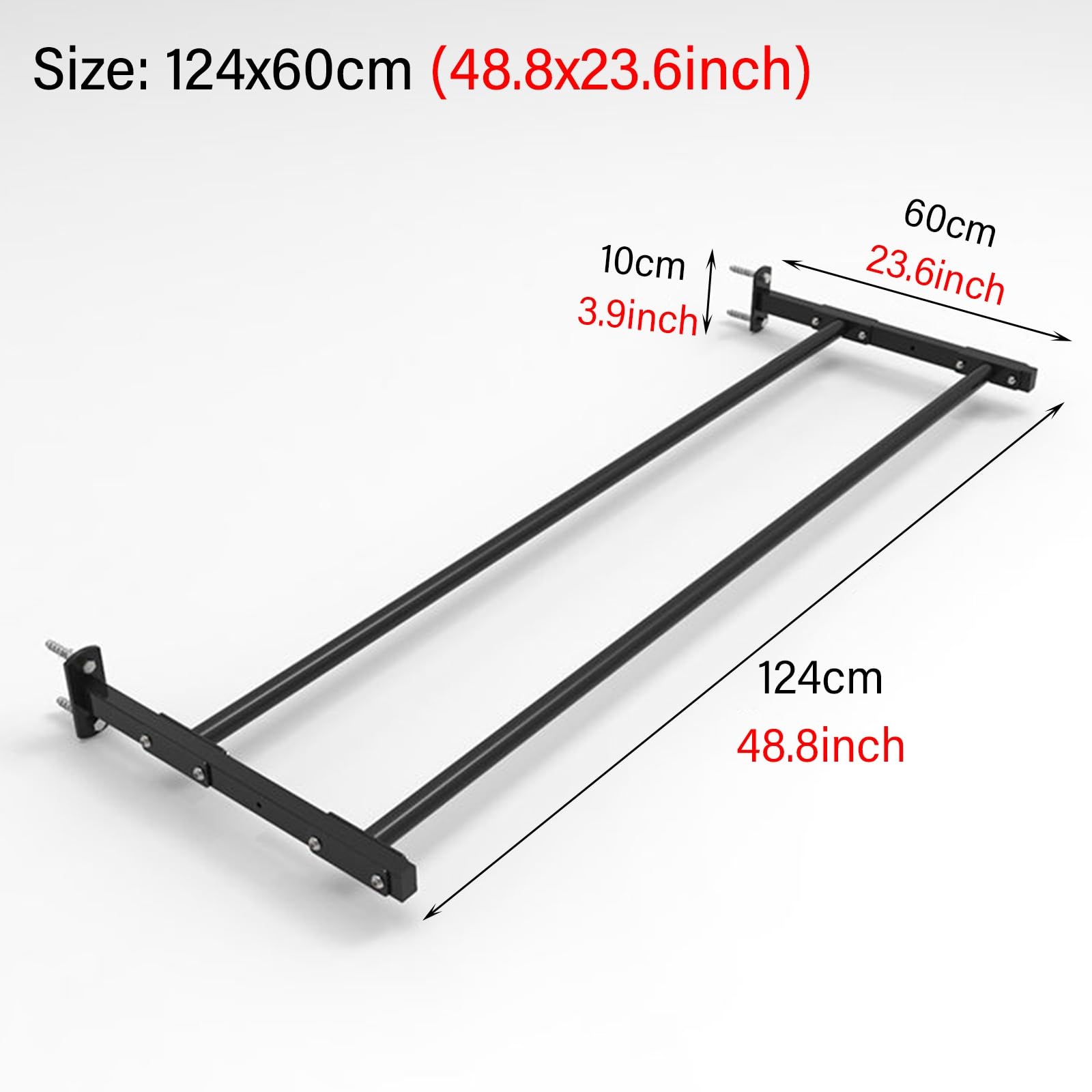 Soporte de pared para pelotas de yoga, color blanco y negro, para gimnasio en casa, balón de equilibrio, balón medicinal, estante ancho con diseño ajustable