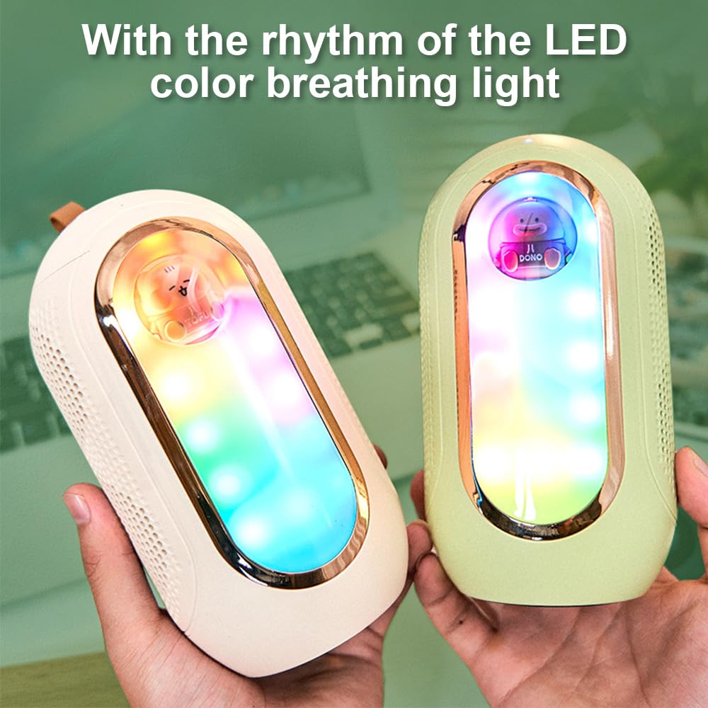 Hanzete - Mini macchina per karaoke, set con microfono e altoparlanti wireless, con 2 microfoni ricaricabili, luci LED colorate, microfono portatile, altoparlante per karaoke, per ragazze e ragazzi,