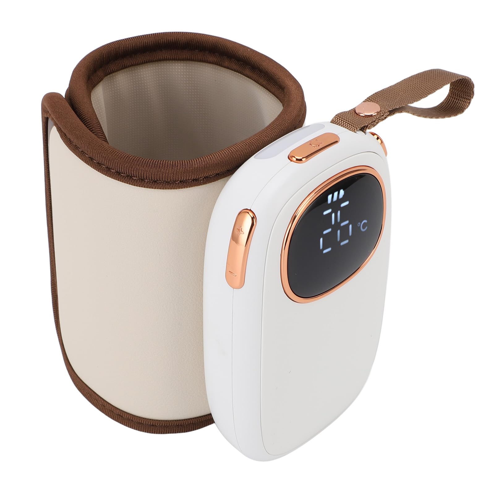 Funda Calientabiberones, Calentador de Leche Portátil USB con Calentamiento Rápido de 18 W y Termostato, Ideal para Viajes, Viajes de Negocios y Actividades Al Aire libre.