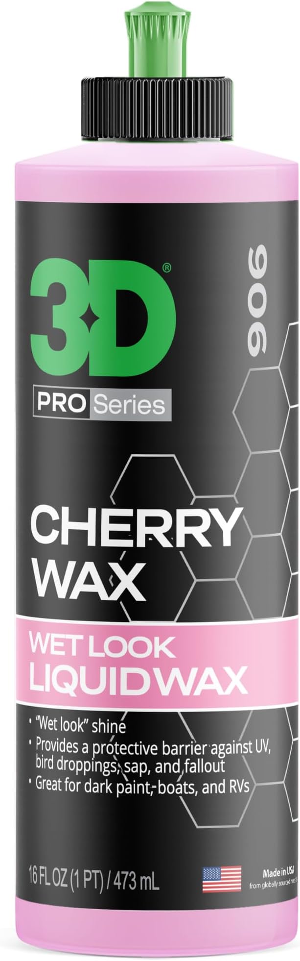 - Cherry Wax – Liquid Carnauba Show Car Wax with Synthetic Polymers | Deep Gloss Finish | Easy Wipe-Off | Slick Shine | Fast Application | Made in USA |16 oz