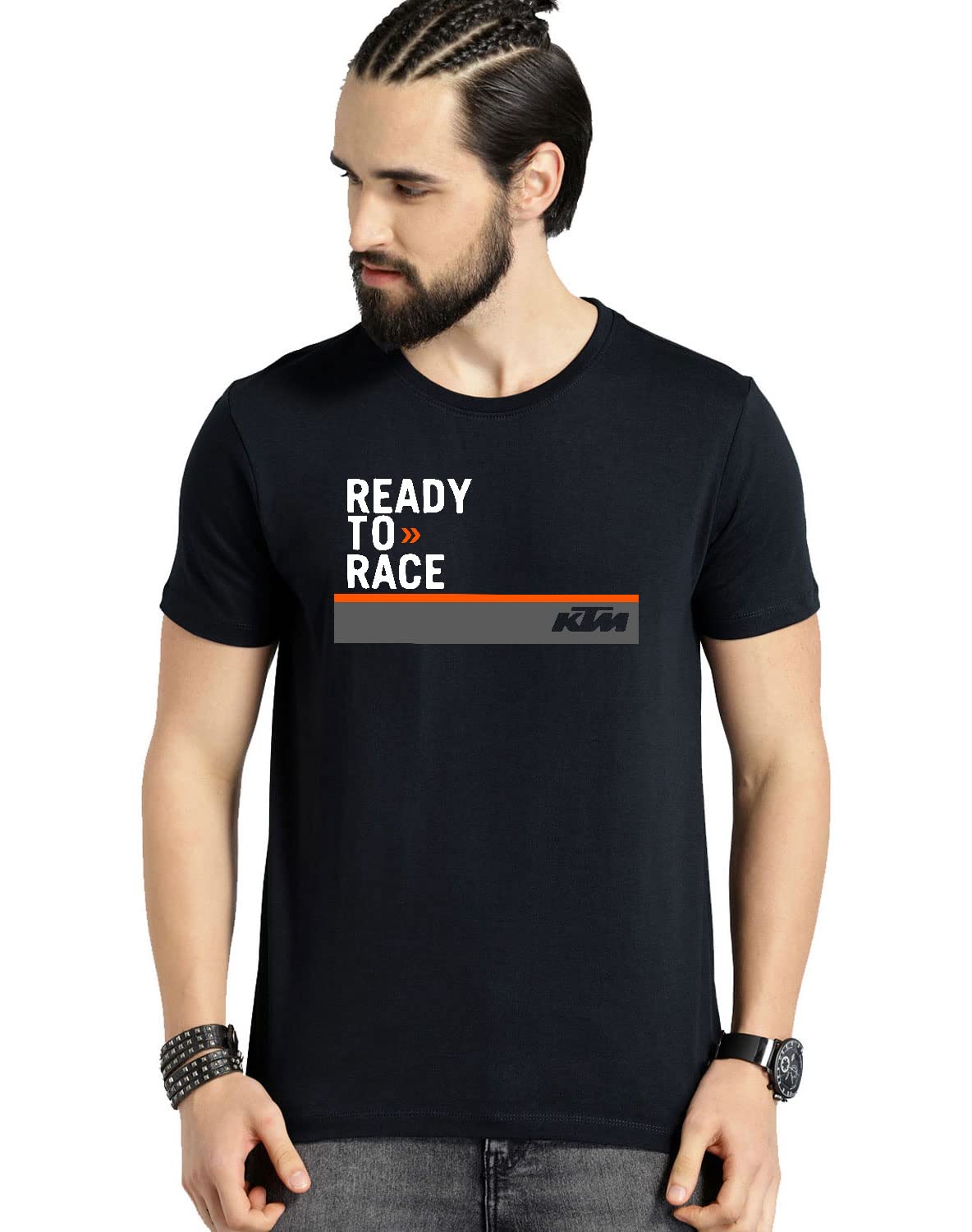 Road Trip FashionsRider T-Shirt for Men ktm tshirt | Biker T-Shirt | Fanmade KTM t shirt | Racing T Shirt | 100% Cotton T-Shirt | Short Sleeve Tees