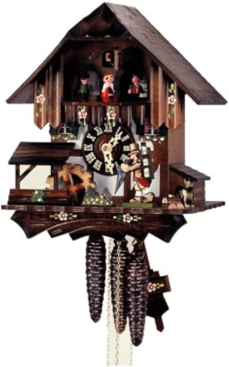 Cuckoo Clock Mill wheel, clock peddler, dog 4.0309.10.C