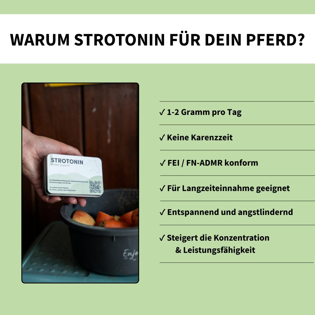 Horse Nerve Support | Ergänzungsfuttermittel für Pferde bei Stress, Angst und Unruhe | Magnesium Pferd | herausfordernde Phasen: Transport, Stallwechsel & Training, Made in Germany -10 STK