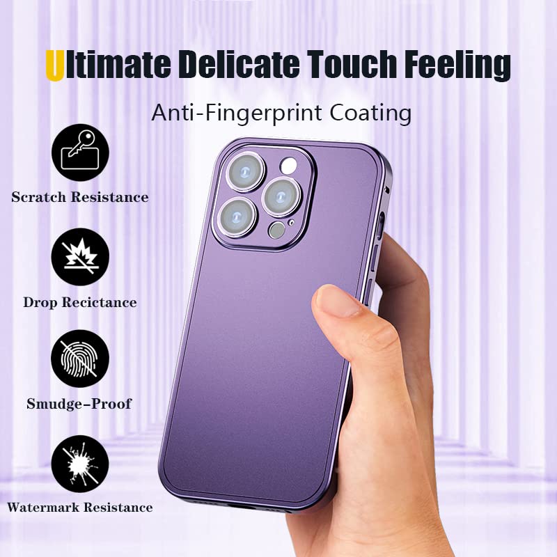 Coque iPhone 14 Pro Max et 14 en aluminium avec protection d'écran intégrée