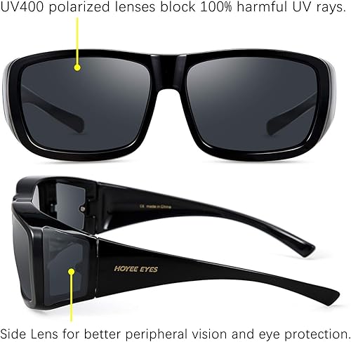 Miniatura 3 de Gafas de sol polarizadas envolventes para mujeres y hombres, lentes de sol polarizados envolventes