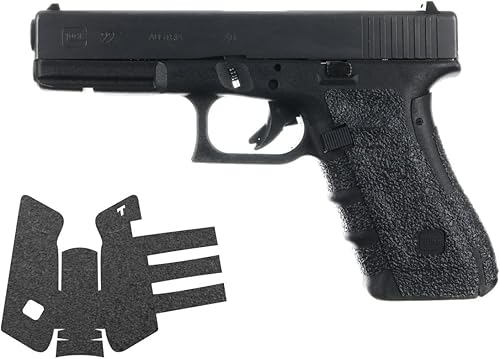 Talon Grips - Adhesive Grip for Glock 17, 17 MOS, 22, 25, 31, 34, 35, 37, 45, 74, 19X - Made in The USA - Easy Installation, Superior Traction,