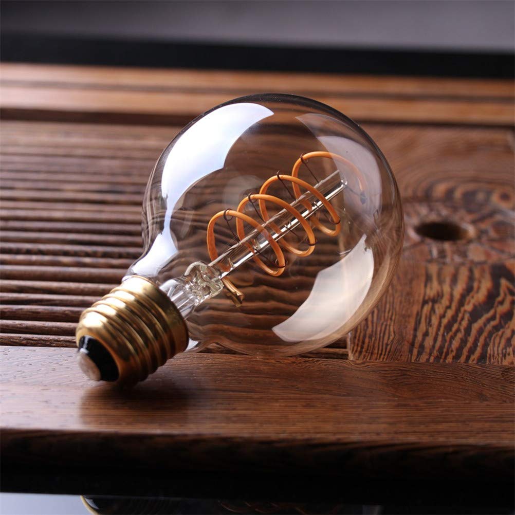 G80 a spirale flessibile filamento della lampadina del globo lampadine dimmable Vintage luce E27 / LED 220V lampadina anticato vetro lampade Edison lampadina, Per la casa lampadina dimmerabile,6pcs