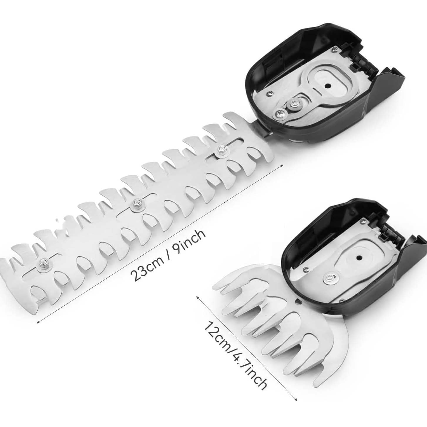 Taille-haie 2 en 1 | Cisaille à gazon réglable 24 V avec 2 lames | Tête réglable, 2 lames, léger, verrouillage de sécurité, sans fil 24 V