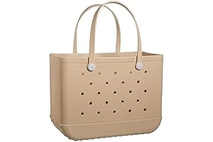 Oversized Waterproof Rubber Beach Tote for Sand-Free Adventures