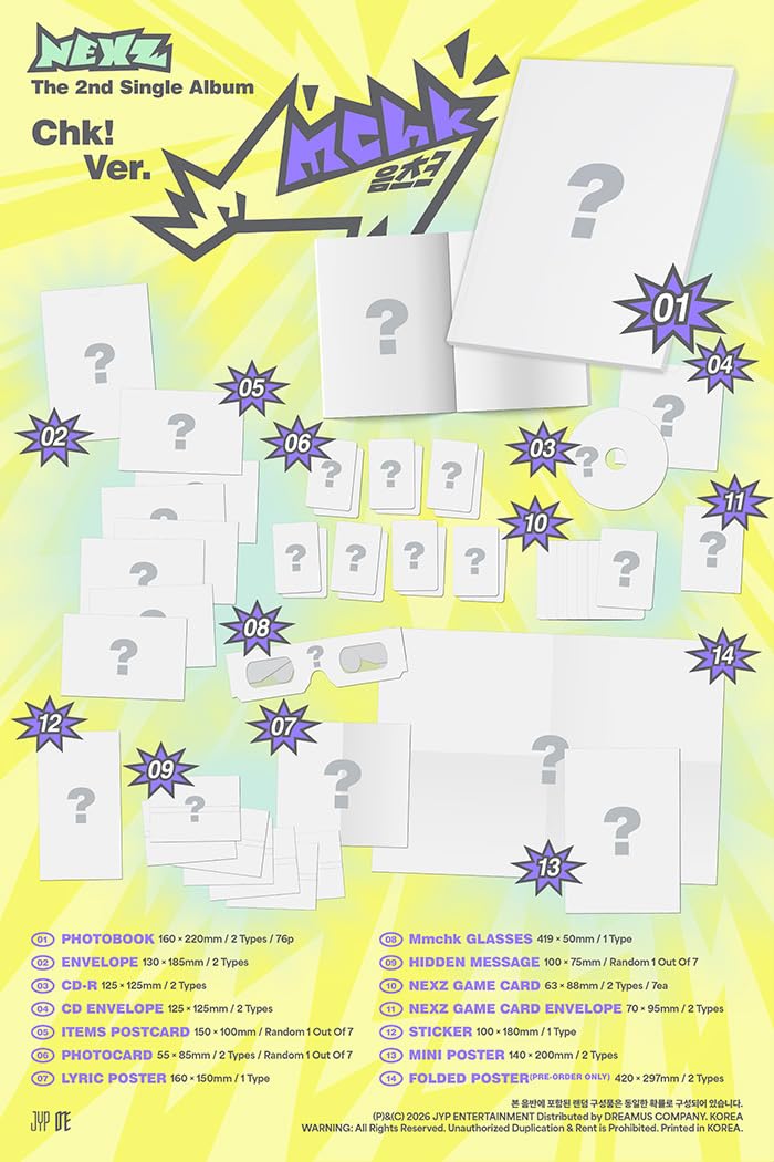 Amazon.co.jp: 一般盤 NEXZ シングル2集アルバム Mmchk 【正規輸入盤