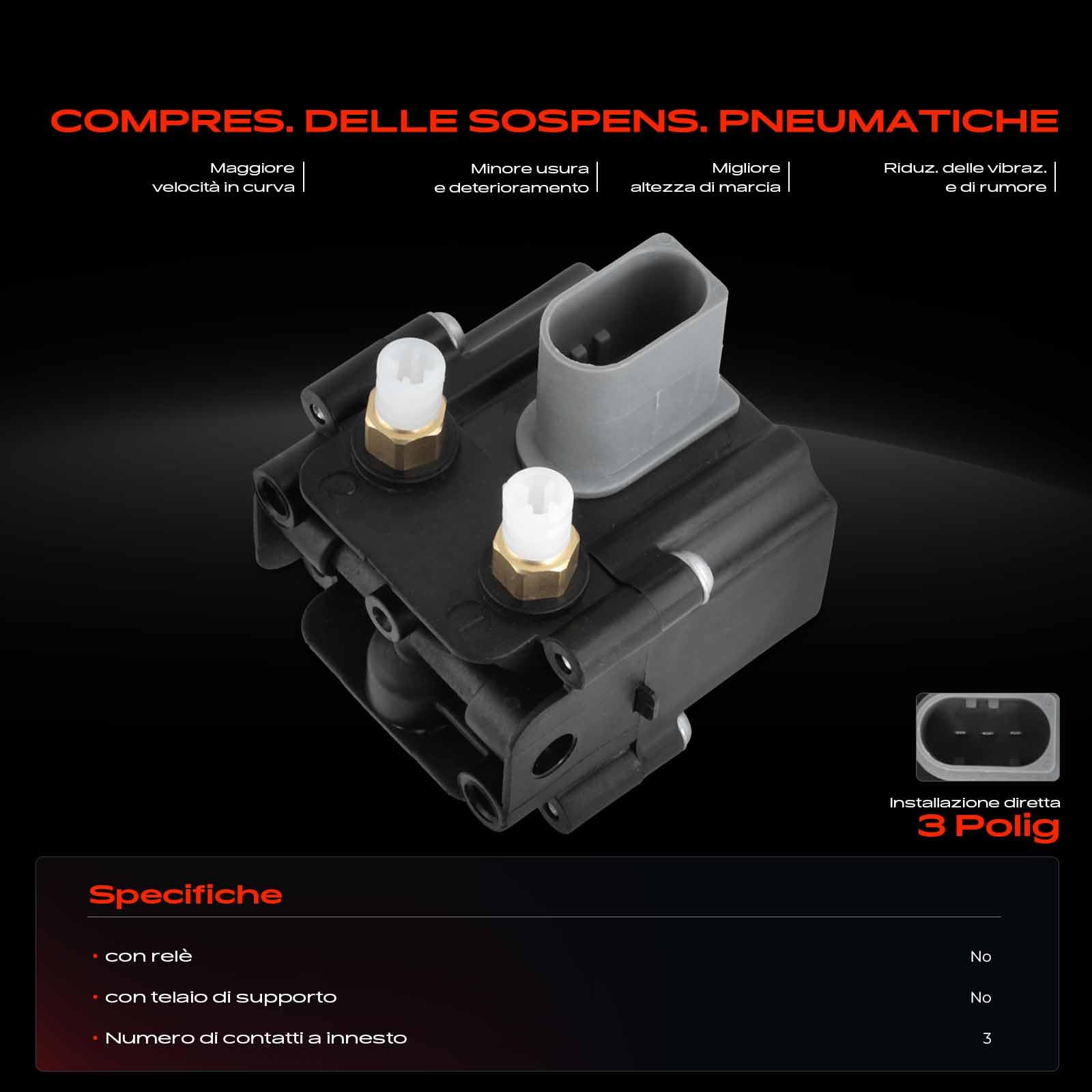 Frankberg Sospensioni pneumatiche Compressore Compatibile con Serie 5 Touring F11 Serie 5 Touring E61 X5 E70 X6 E71 E72 Serie 5 Gran Turismo F07 Replace# 37206789937
