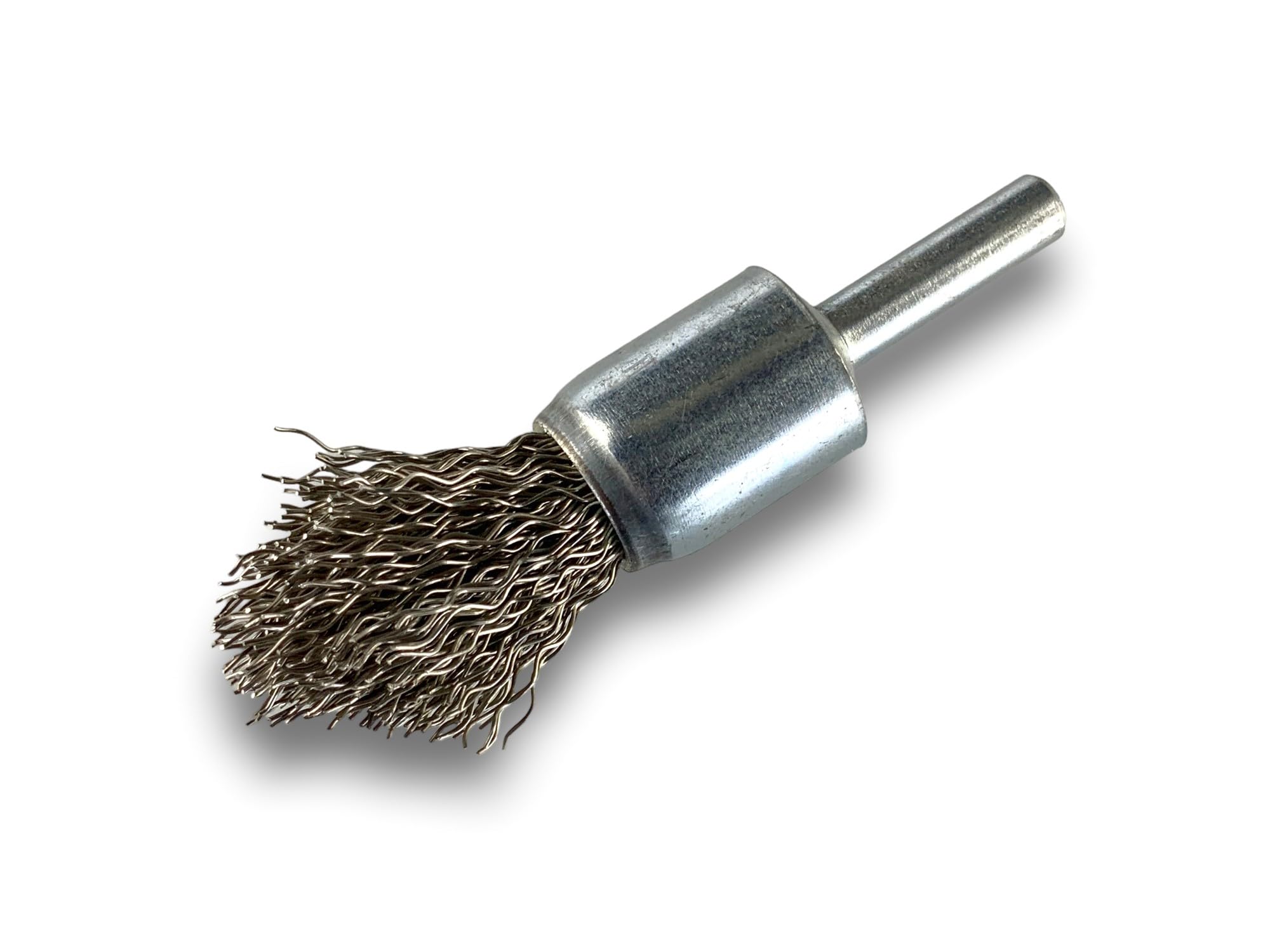 Kibros Lot 6 brosses en bout tige Ø 6 mm forme pointe fil inox dur Ø 18 mm