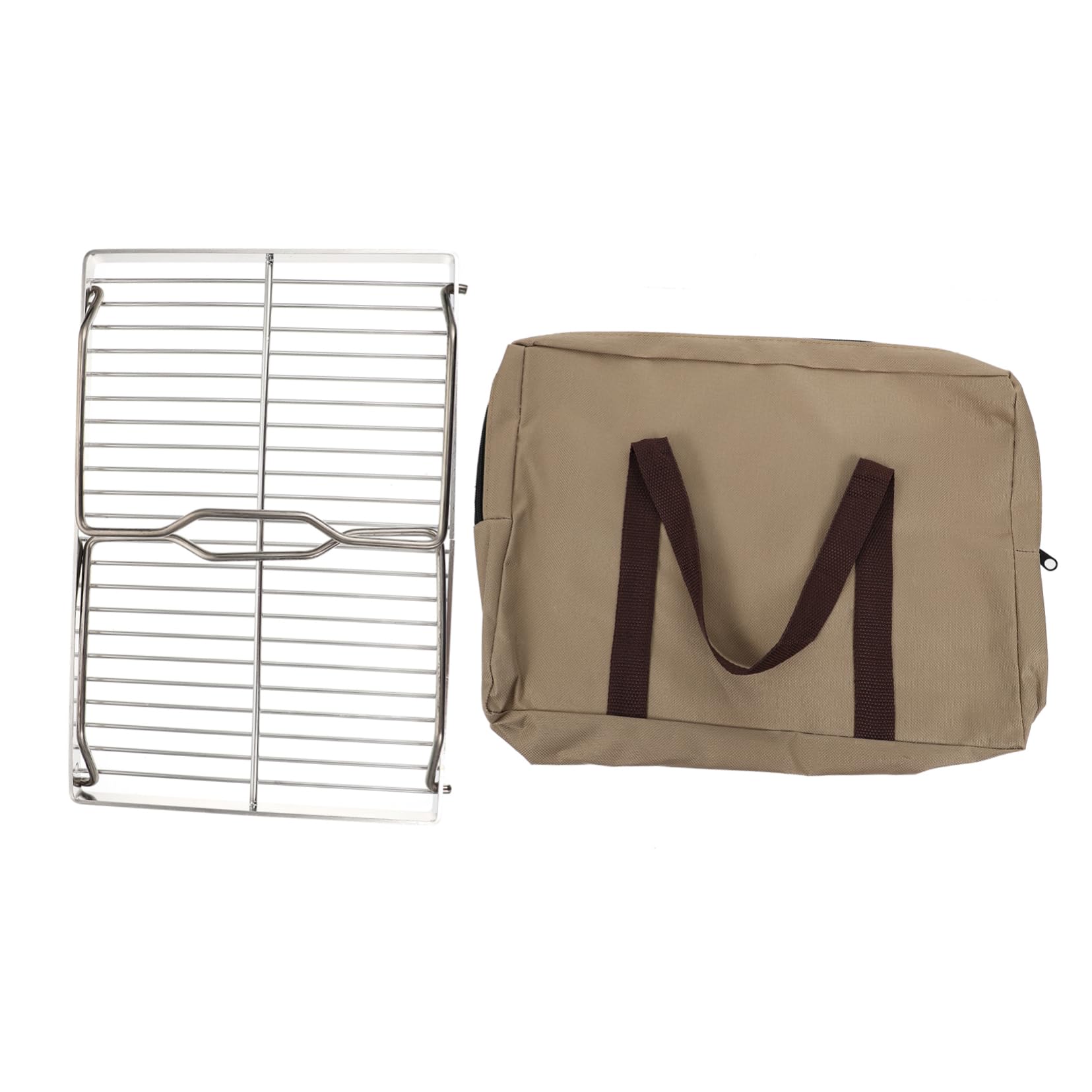 Milisten Portable Bbq Grill Folding Campfire Stainless Steel Outdoor Grill Easy Storage Sturdy Design