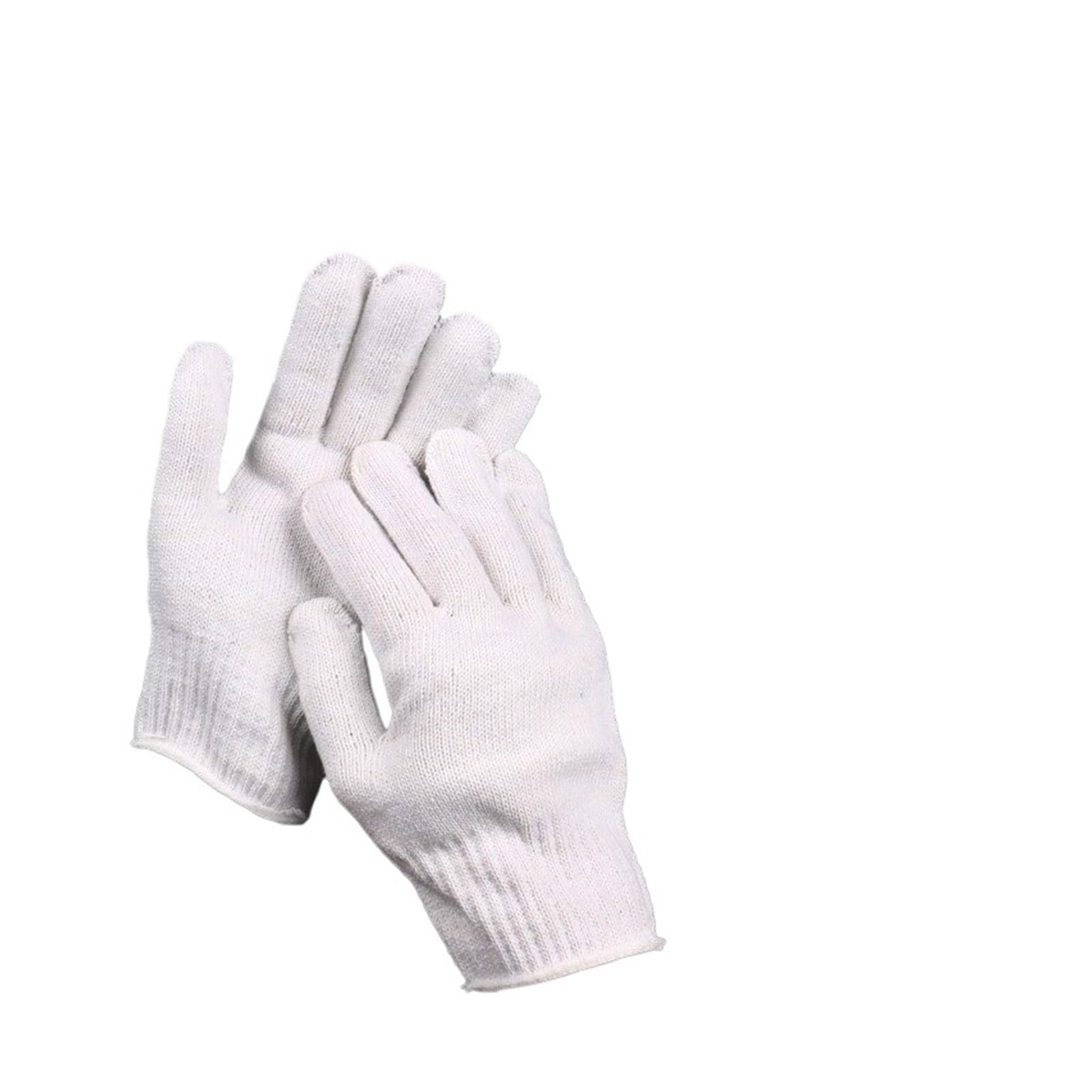 Fadenhandschuhe, verdickte Baumwolle, verschleißfestes Nylon, Fabrik, Werkstatt, Arbeitsschutz(600g 10 pairs)