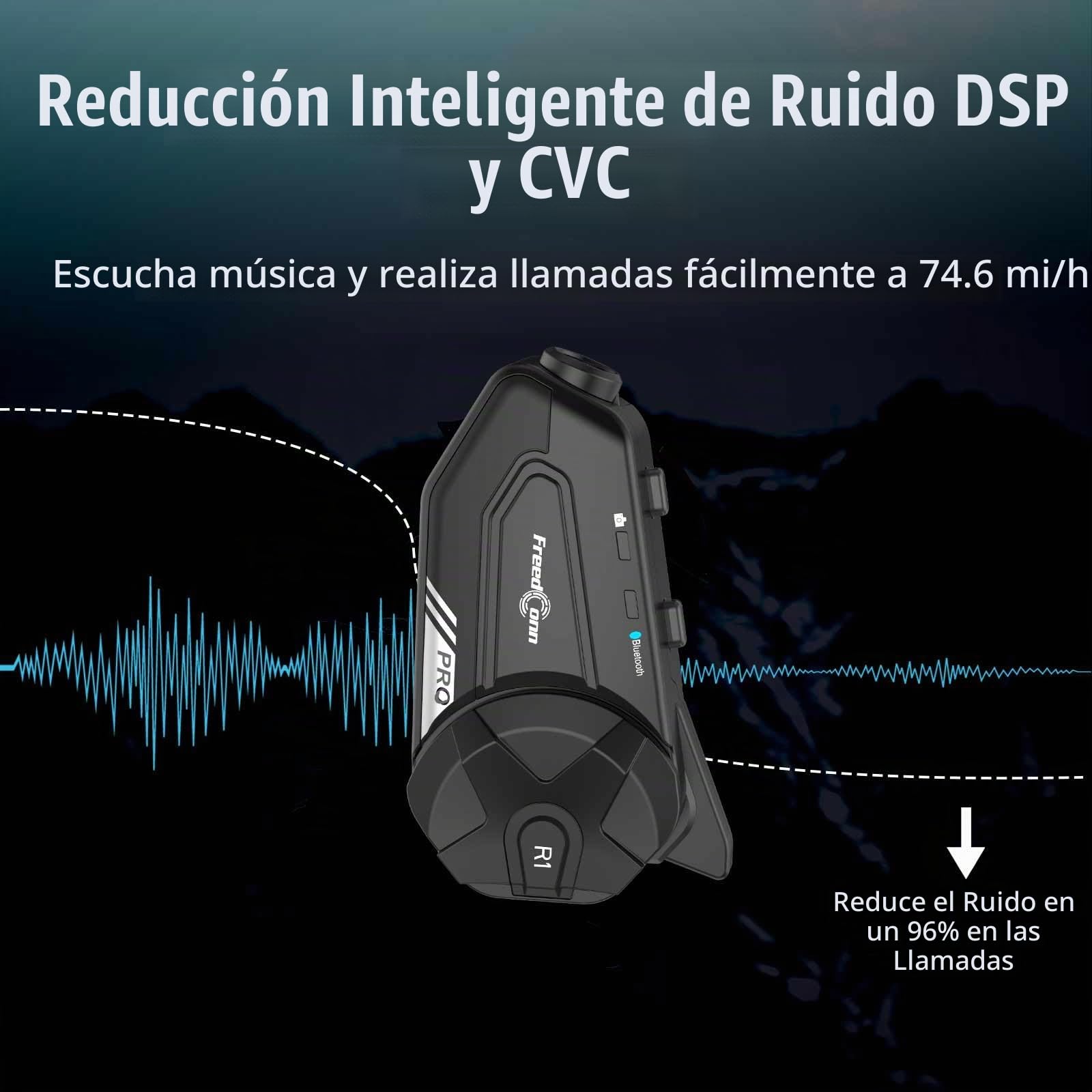 Amazon.com: FreedConn R1 PRO - Casco de motocicleta Bluetooth con