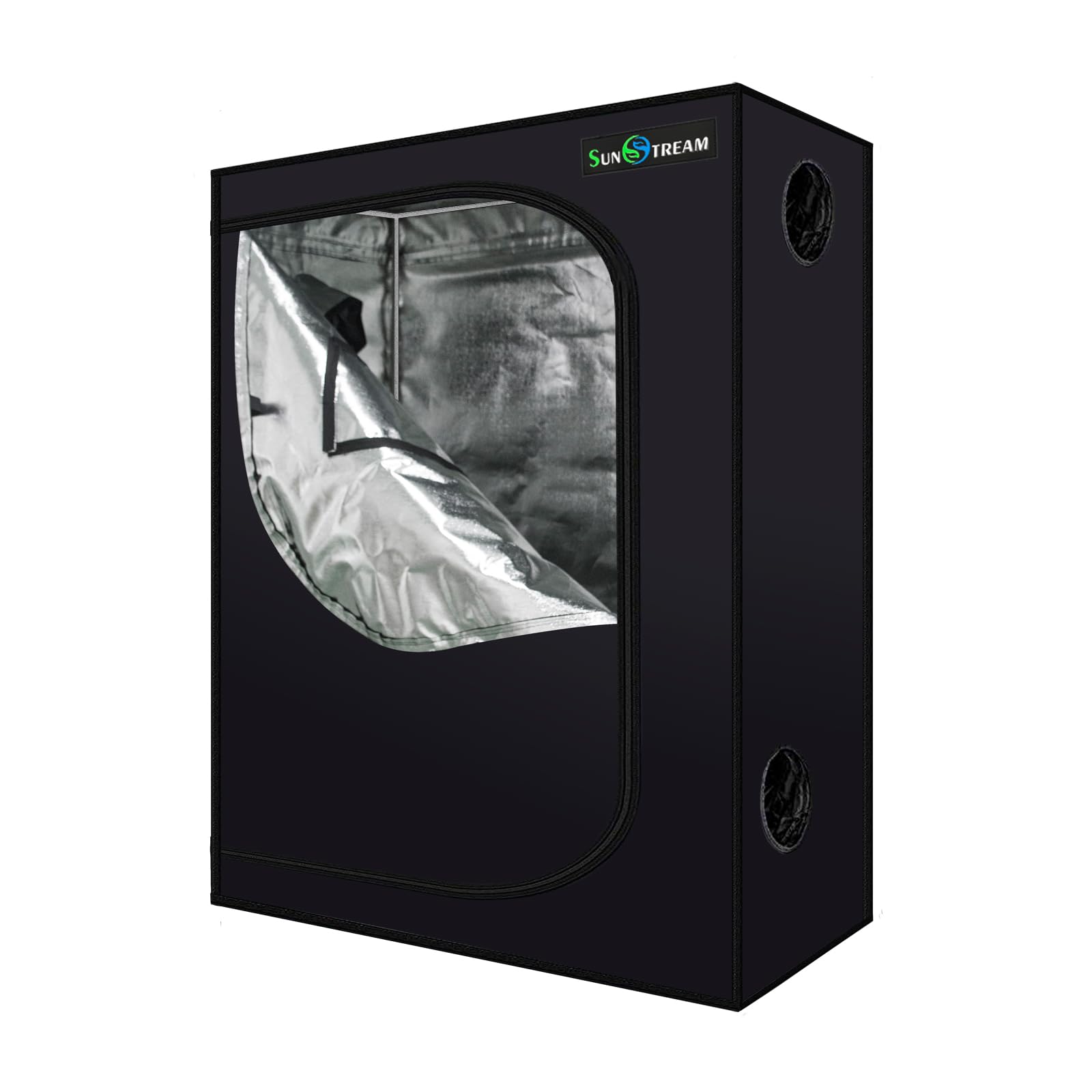 SunStream Hydroponic 4x2 FT Grow Tent 48"x24"x60"(120x60x150cm) for Indoor Seedling Plant Growing, Water-Resistant LightProof 600D Oxford Mylar Grow Tents
