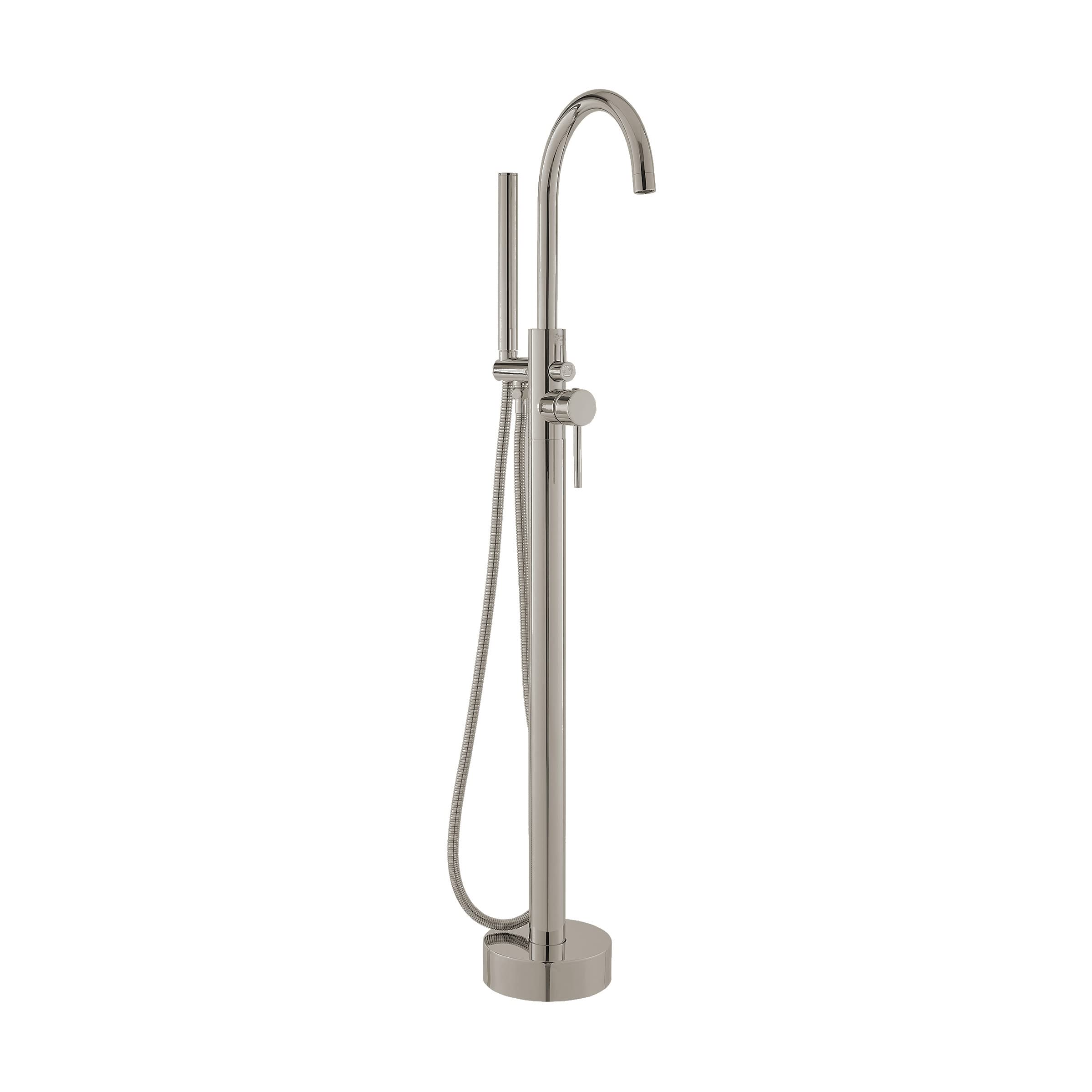 Robinet de baignoire autoportant Ivy SM-FF11BN mitigeur sur pied fini nickel